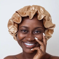 Satin Flower Bonnet